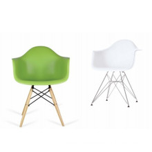 New Design High Quality PC+PU Material Plastic Dining Chair